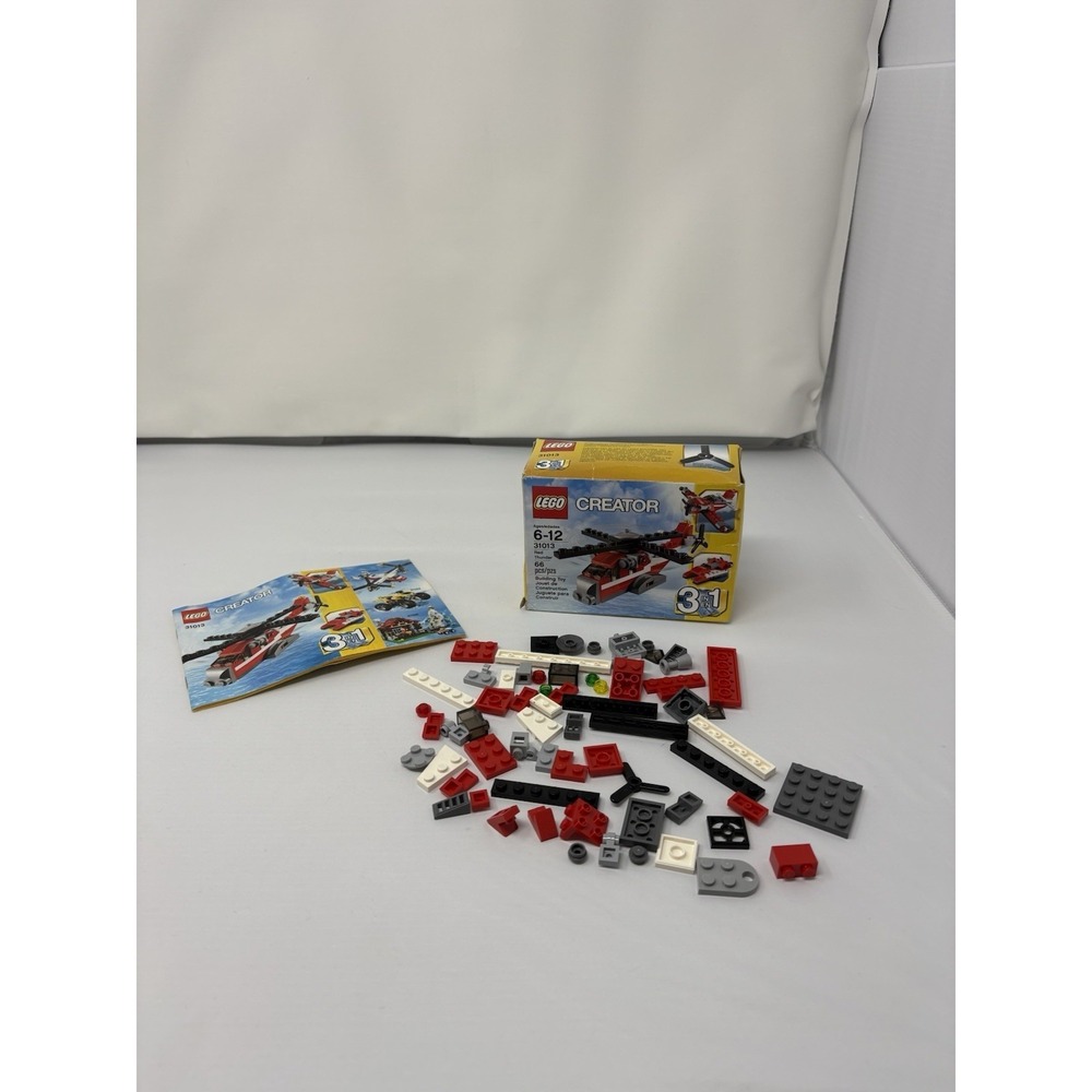 LEGO CREATOR 31013 Red Thunder 3 in 1 Air Craft Complete w/ Box & Manual, Used